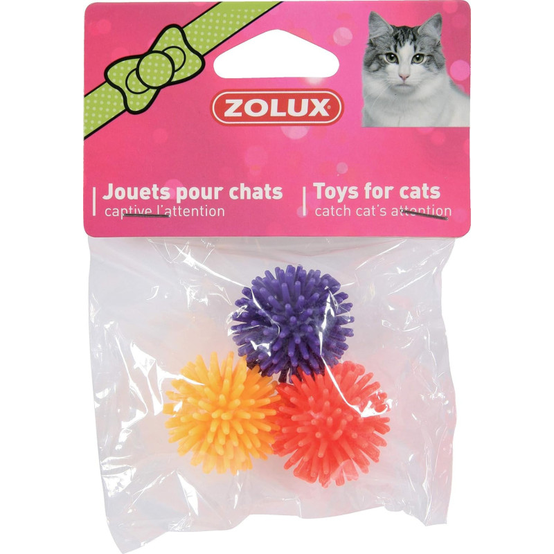 CAT TOY 3 STAR BALLS 4 CM