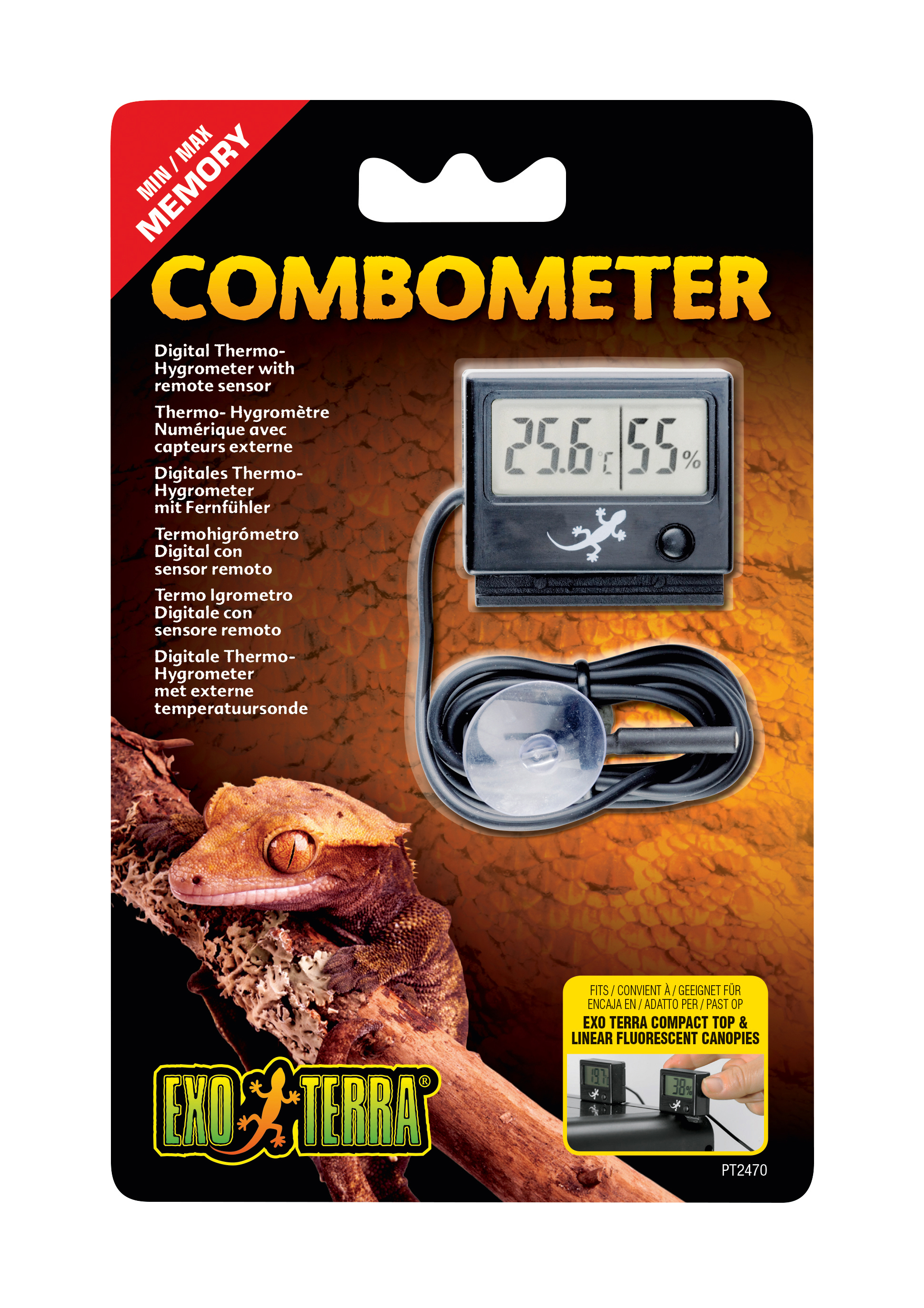 Hagen   Exo Terra LED Hygro/Thermo Meter Comb -V