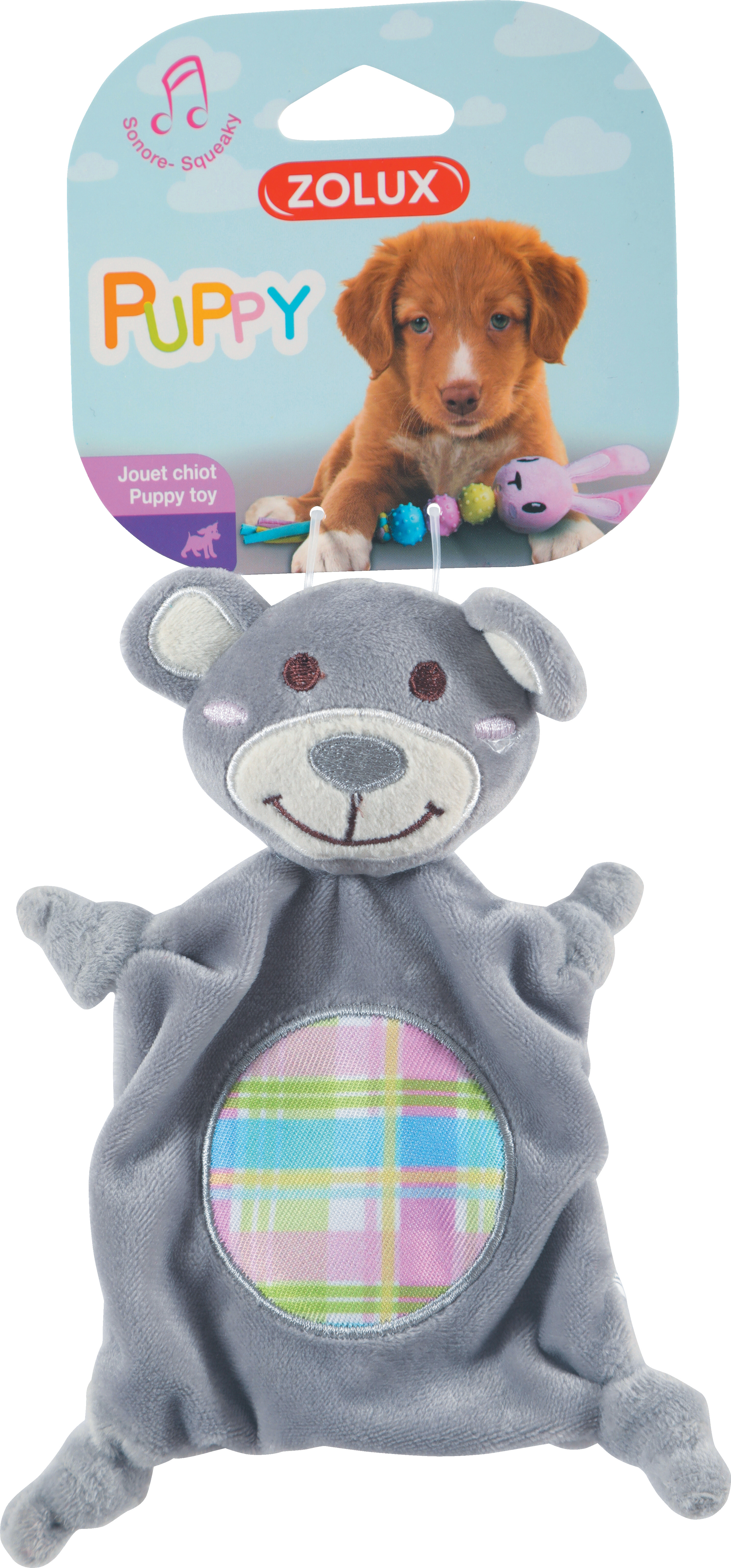 Zolux JOUET PELU PUPPY XS DOUDOU GRI