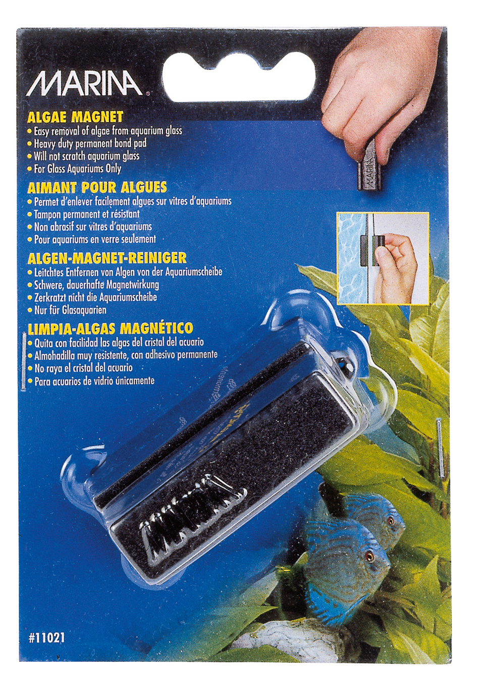 Hagen Marina Algae Magnet, Small-V საწმენდი მაგნიტი