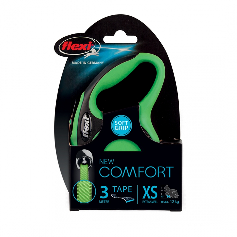 Flexi New Comfort XS 3m Tape green