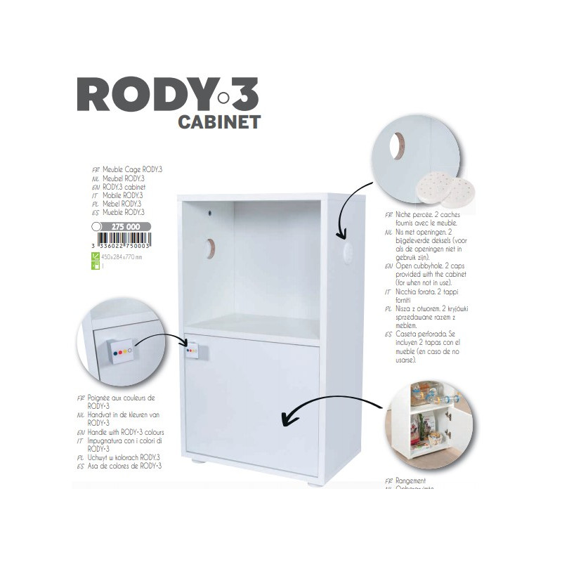 RODY3 CABINET WHITE