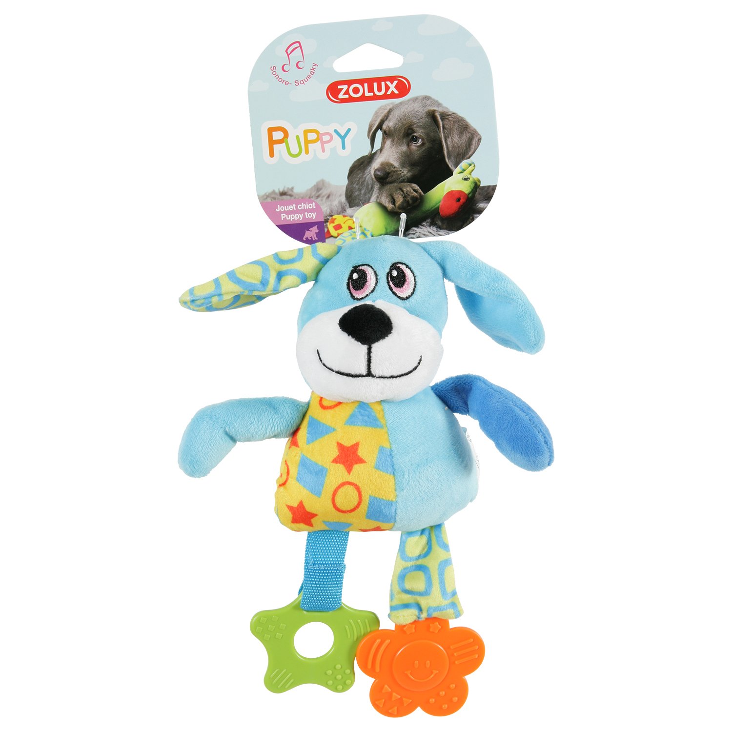 Zolux JOUET PELUCHE PUPPY CHIEN BLEU