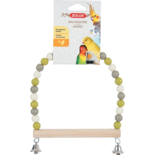 Zolux BEAD SWING + WOOD PERCH