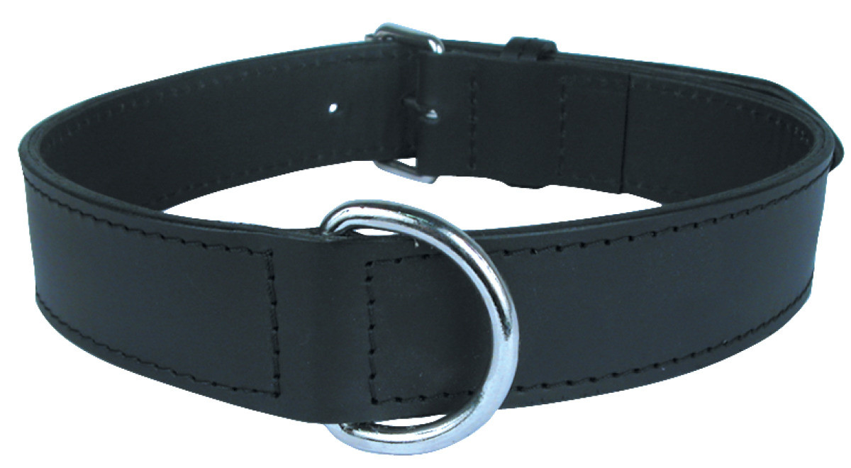 Zolux LEATHER LINED COLLAR 50MM BLK