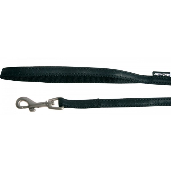 MAC LEATHER LEAD 15MM/1.2M BLK