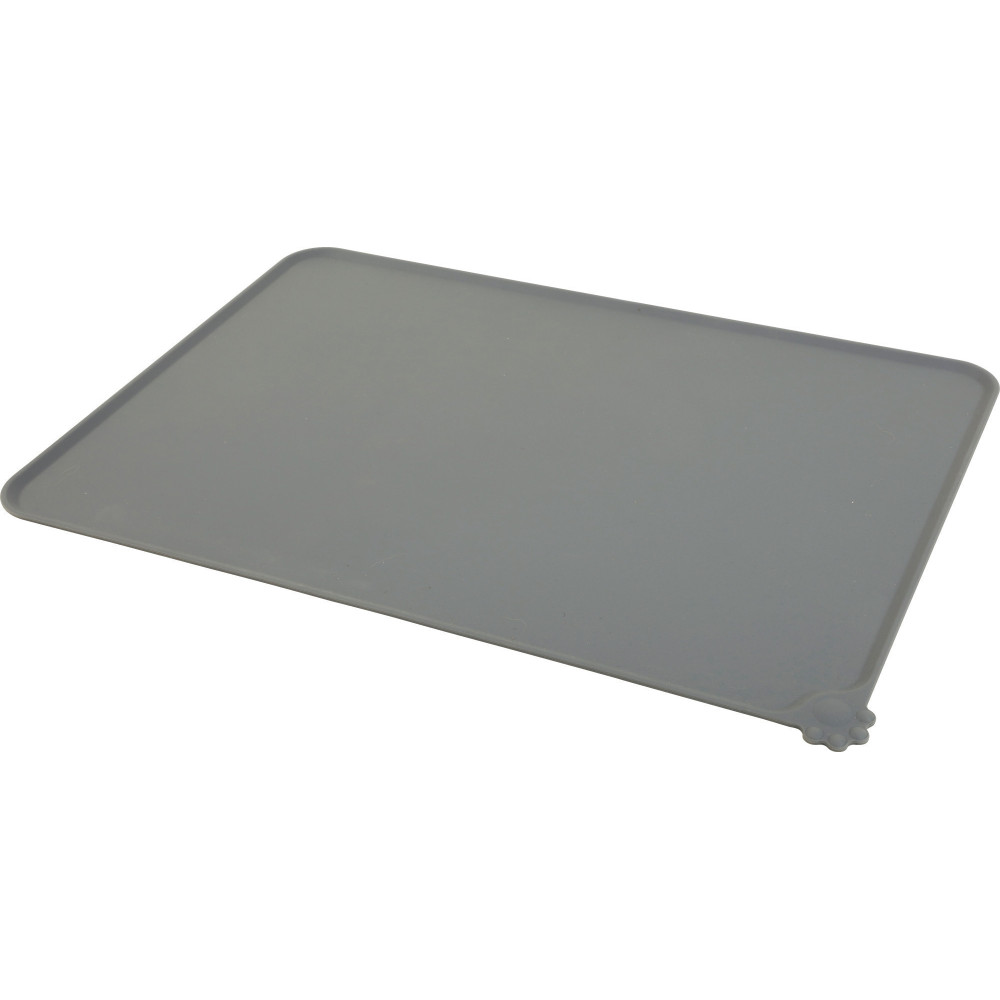 SILICONE BOWL MAT M GREY