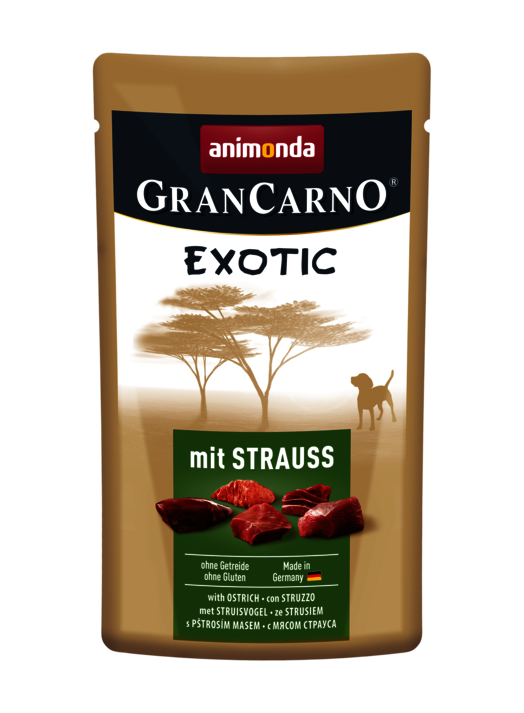Animonda GranCarno Exotic 125g - with ostrich