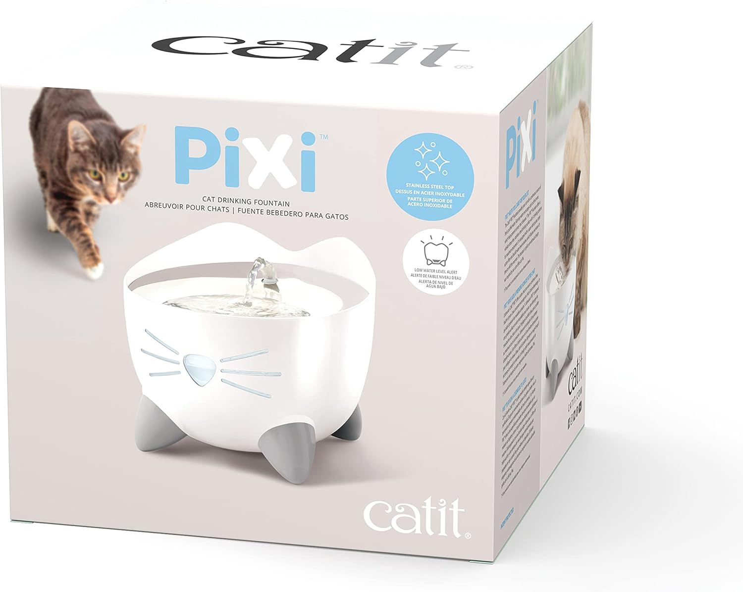Catit Pixi Smart Fountain with Stainless Steel Top