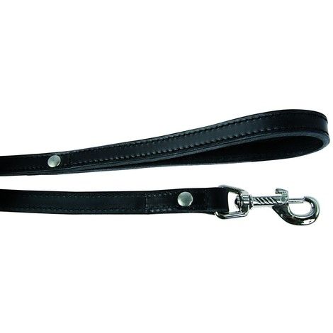 Zolux LEATHER LINED LEAD 1M/25MM BLK