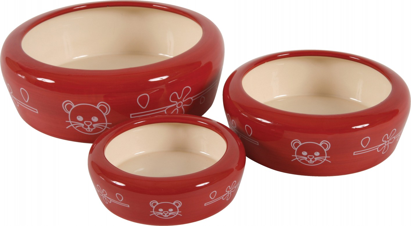 Zolux °ECUELLE CERAM 350ML CERISE